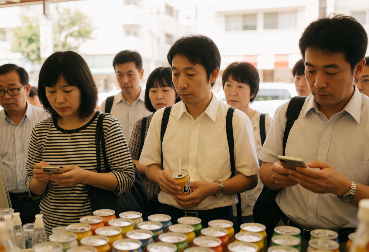 価格を迷う客